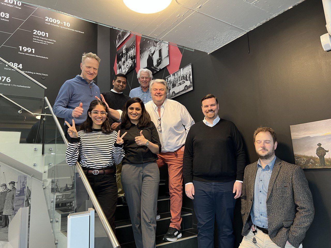 Gateway team visiting a client abroad