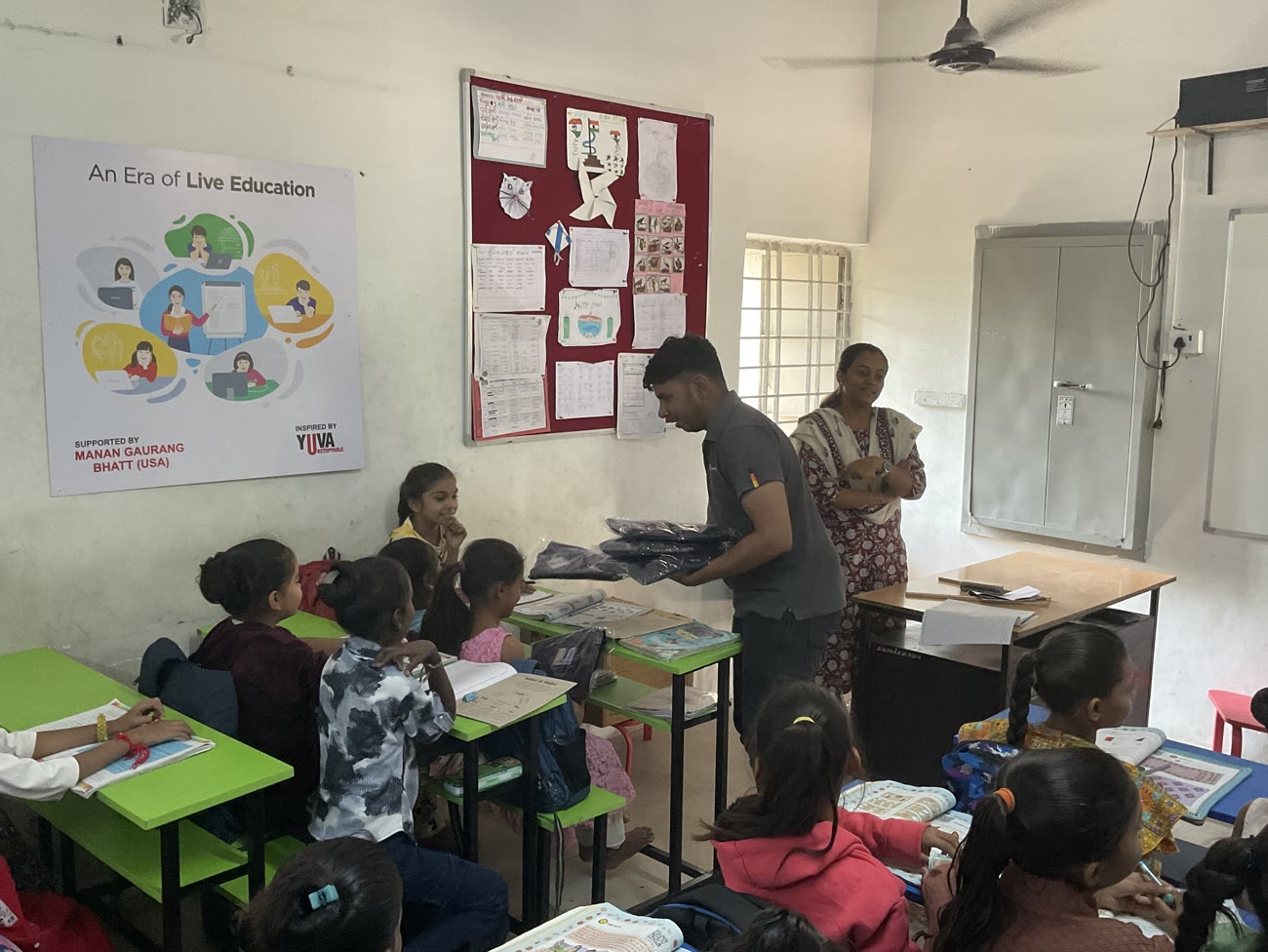 Children in a classroom