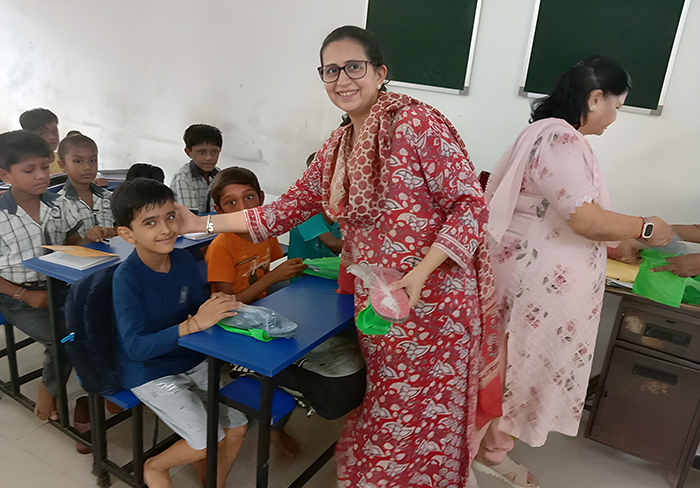Children in a classroom