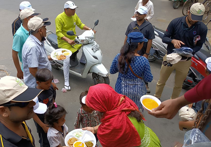Serving a warm meal